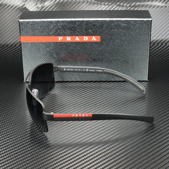 Prada Men's Black and Grey Rubber Sunglasses! - Picture 4 of 4